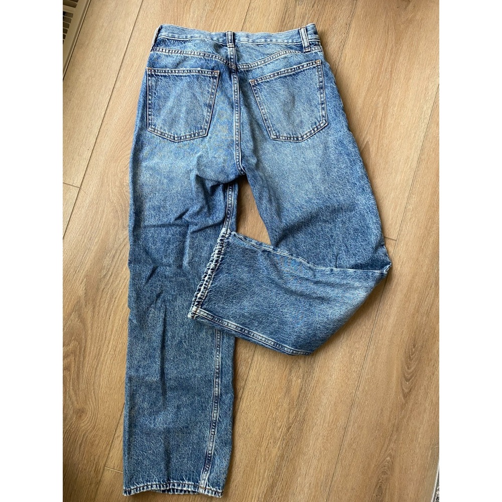 Gap Jeans Womens 16 Blue '90s Loose Straight Relaxed Medium Wash Denim 36x29 - Picture 9 of 11